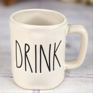 Rae Dunn DRINK Ceramic Espresso Mug - (See also SIP, GULP & SLURP Mugs)